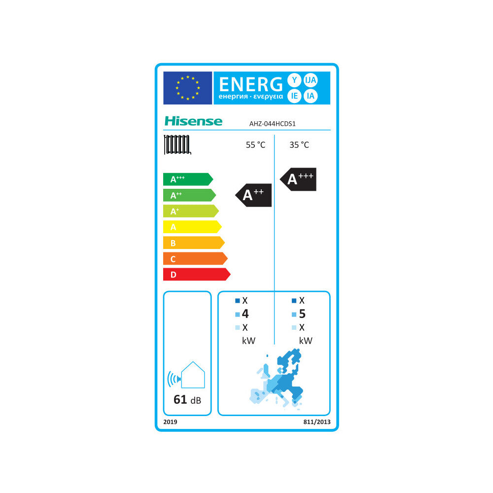 Hisense AHZ-044HCDS1 Monoblock heat pump air/water Hi-Therma 4.4kW (7KW) R32 A+++