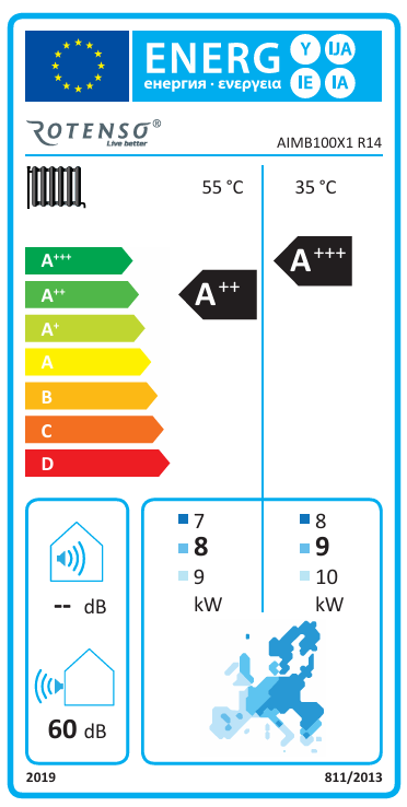 Energieeffizienzklasse für Kühlen