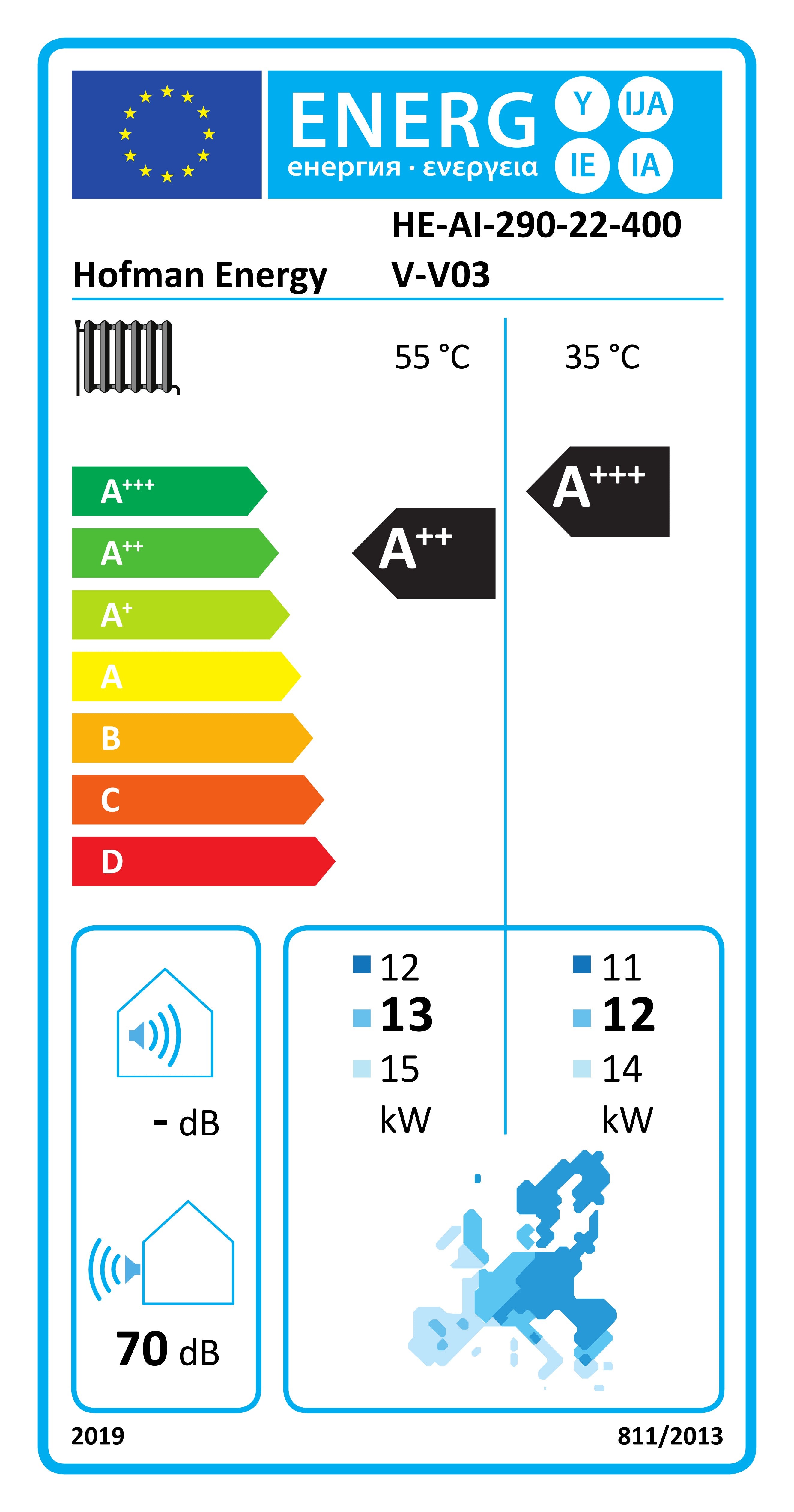 Energieeffizienzklasse für Kühlen