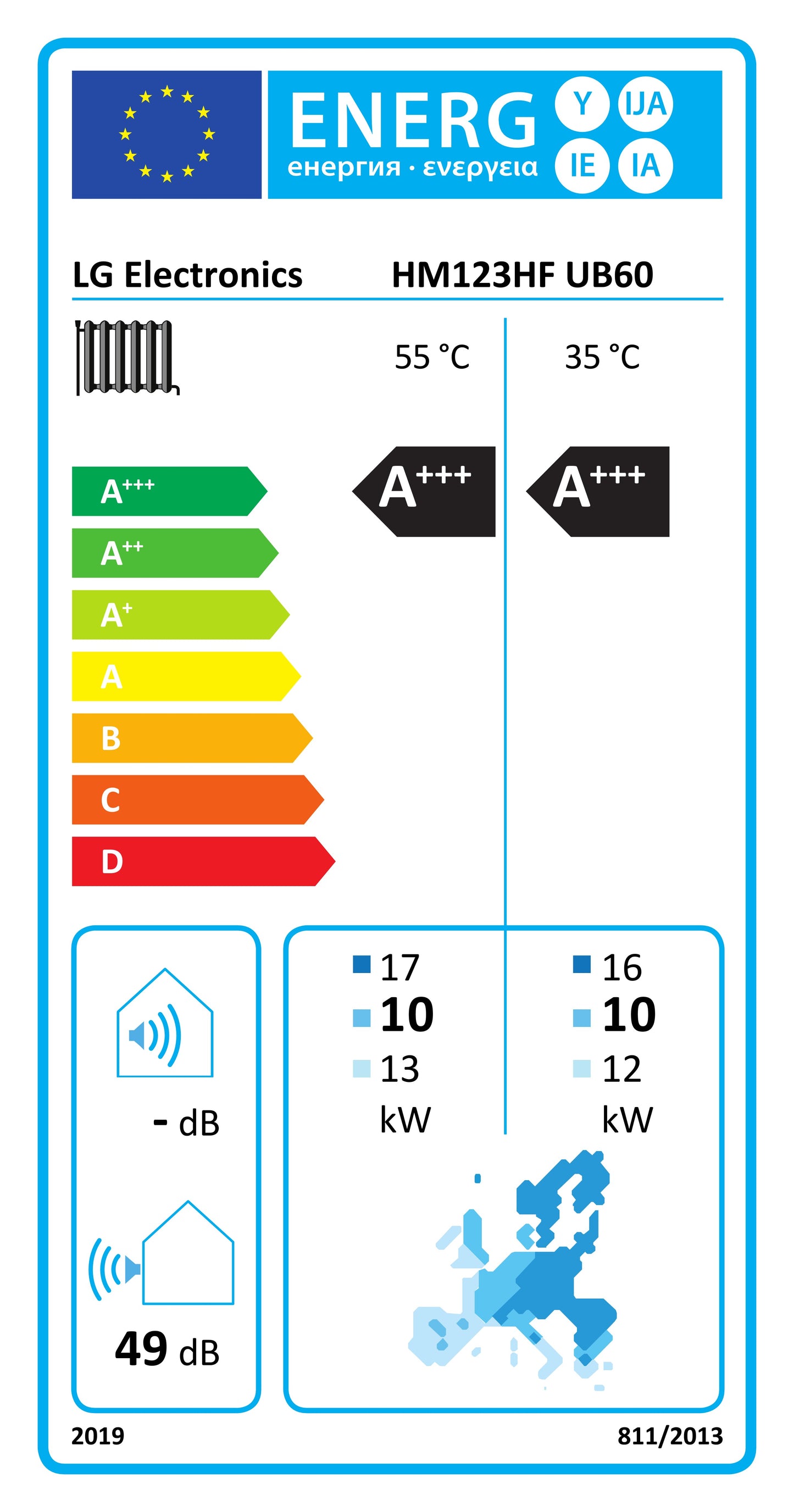 LG Luft-/Wasser-Wärmepumpe THERMA V R290 Monoblock 12kW - HM123HF.UB40
