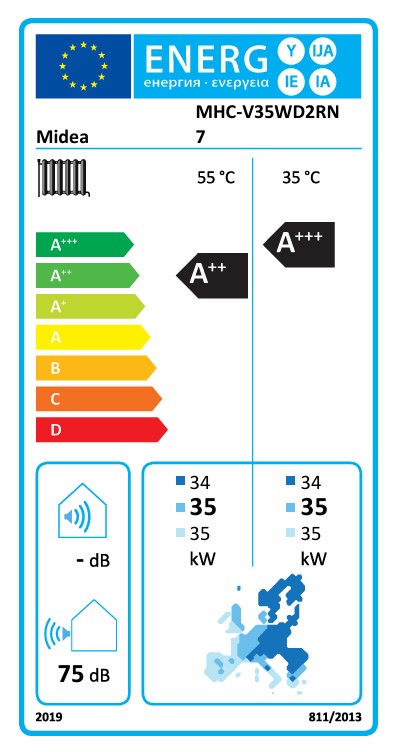 Midea 35kW Mars Monoblock Heat Pump MHC-V35WD2RN7 R290 A+++/A++