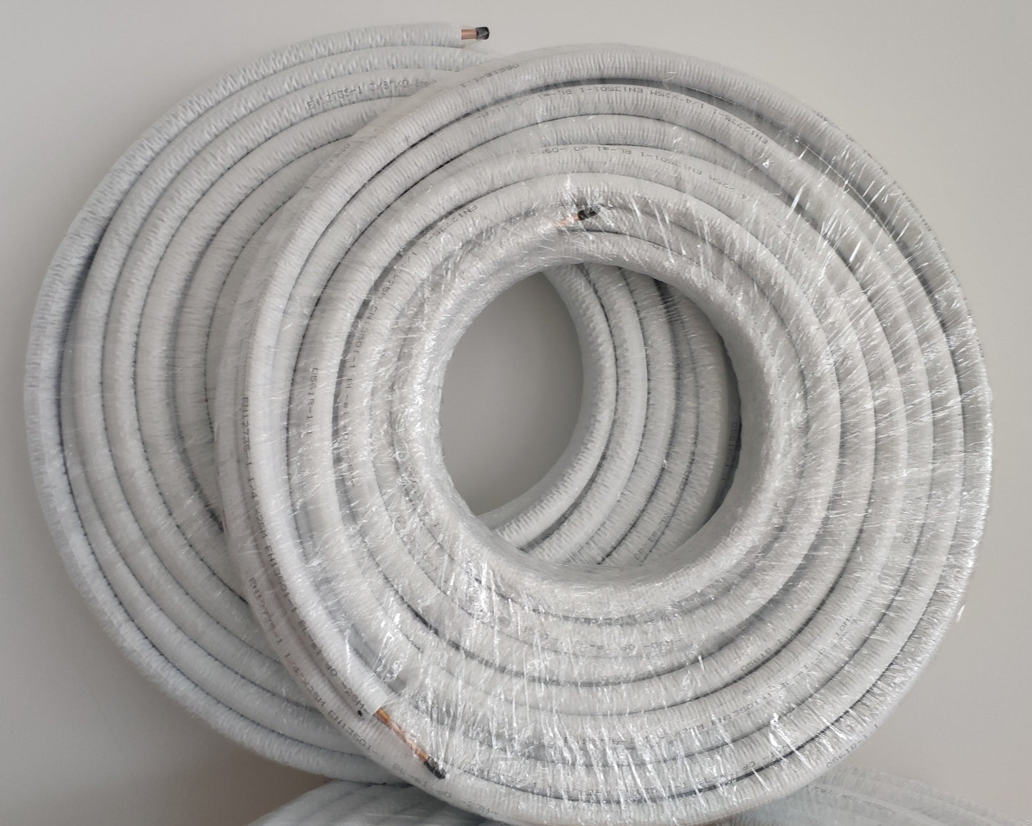 Kältemittelleitung 20m 1/4" + 3/8" Kupferrohr Isoliert EN12735 für Klimaanlage & Wärmepumpe