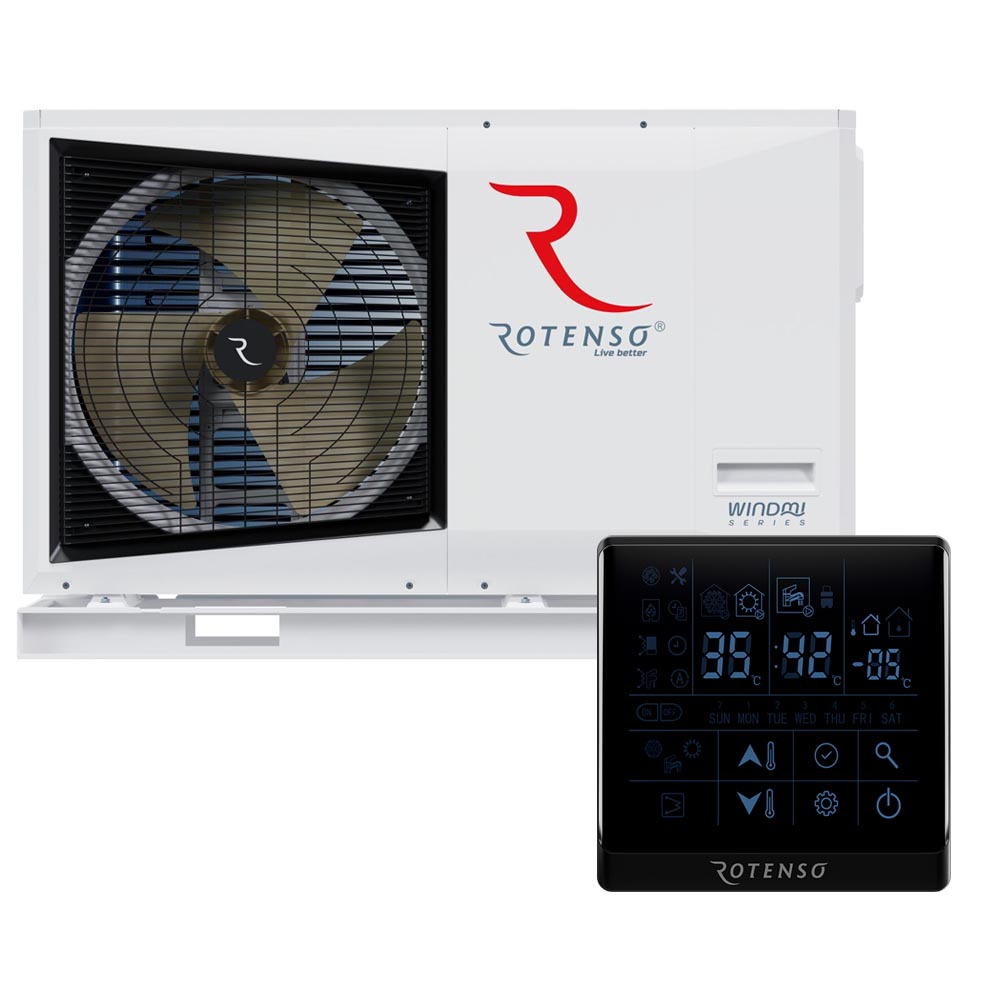 Rotenso Windmi  WIM100X1 Wärmepumpe Monoblock Luft-Wasser 10KW BAFA Wifi A+++, Heizen Kühlen