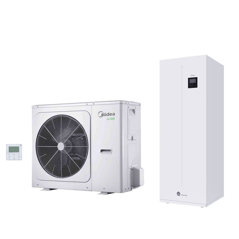 Midea Thermal Arctic Split heat pump MHA-V12W/D2RN8-B 12KW set + hydro module with 240-liter storage tank HBT-A160/240CDS90GN8-B A+++A++