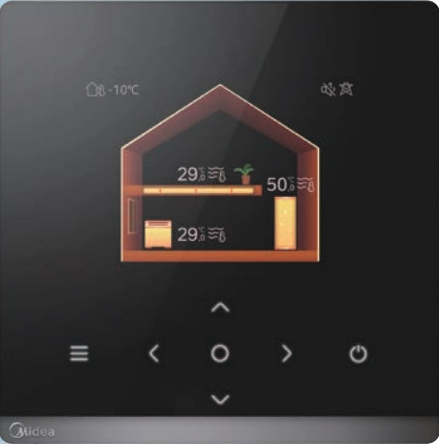 Midea MHC-V10WD2N7-E30 10kW monoblock heat pump R290 - buffer tank - domestic hot water tank