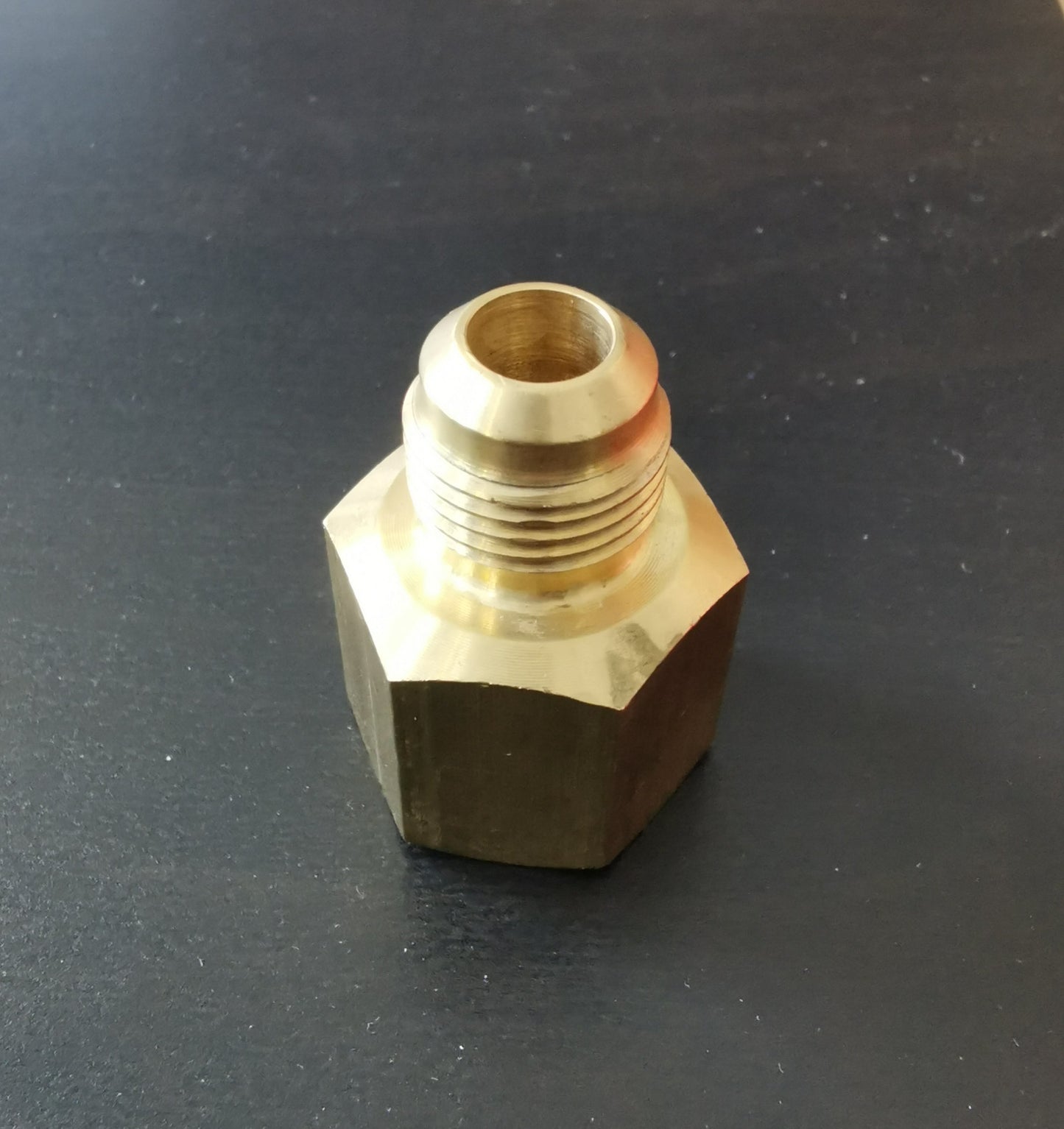 Kältemittelleitung Reduziernippel Messing F1/2" auf M3/8" Adapter Reduzierung Reduzierstück