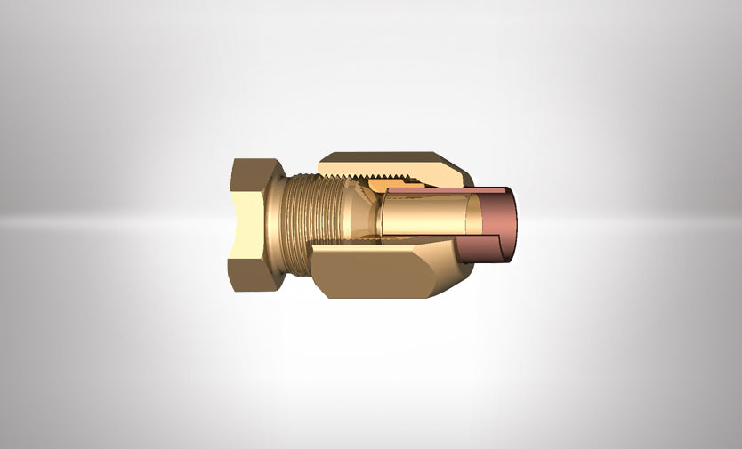 Armacell SAE-Fittinge für Kältemittelleitung Set 1/4" + 1/2" für Kupferrohr