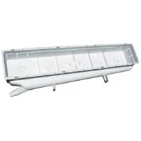 Installation box for air conditioning, flush-mounted box / wall box with integrated siphon condensate tray