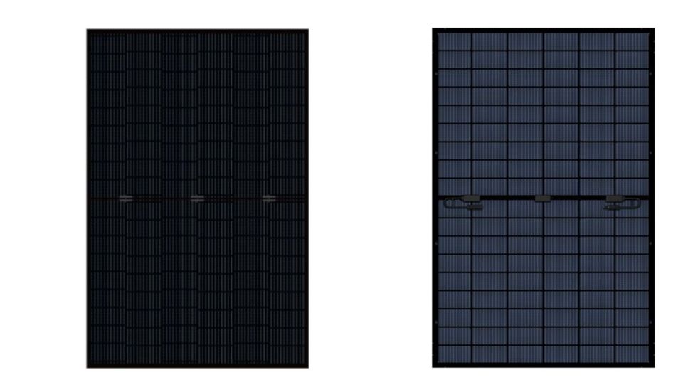 36X JW-HD108N - 450 Watt Solar Modul Full Black Glas-Glas Bifacial N-Type Topcon