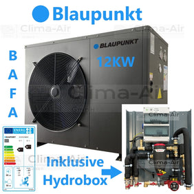 Blaupunkt Monoblock Wärmepumpe Luft/-Wasser 12 kW BLP12P3V2MR32 Wifi inkl. Hydrobox