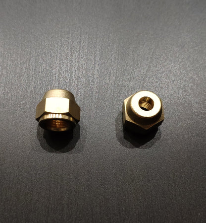 Kältemittelleitung Überwurfmuttern, Verbindungsnippel  1/4" + 3/8"