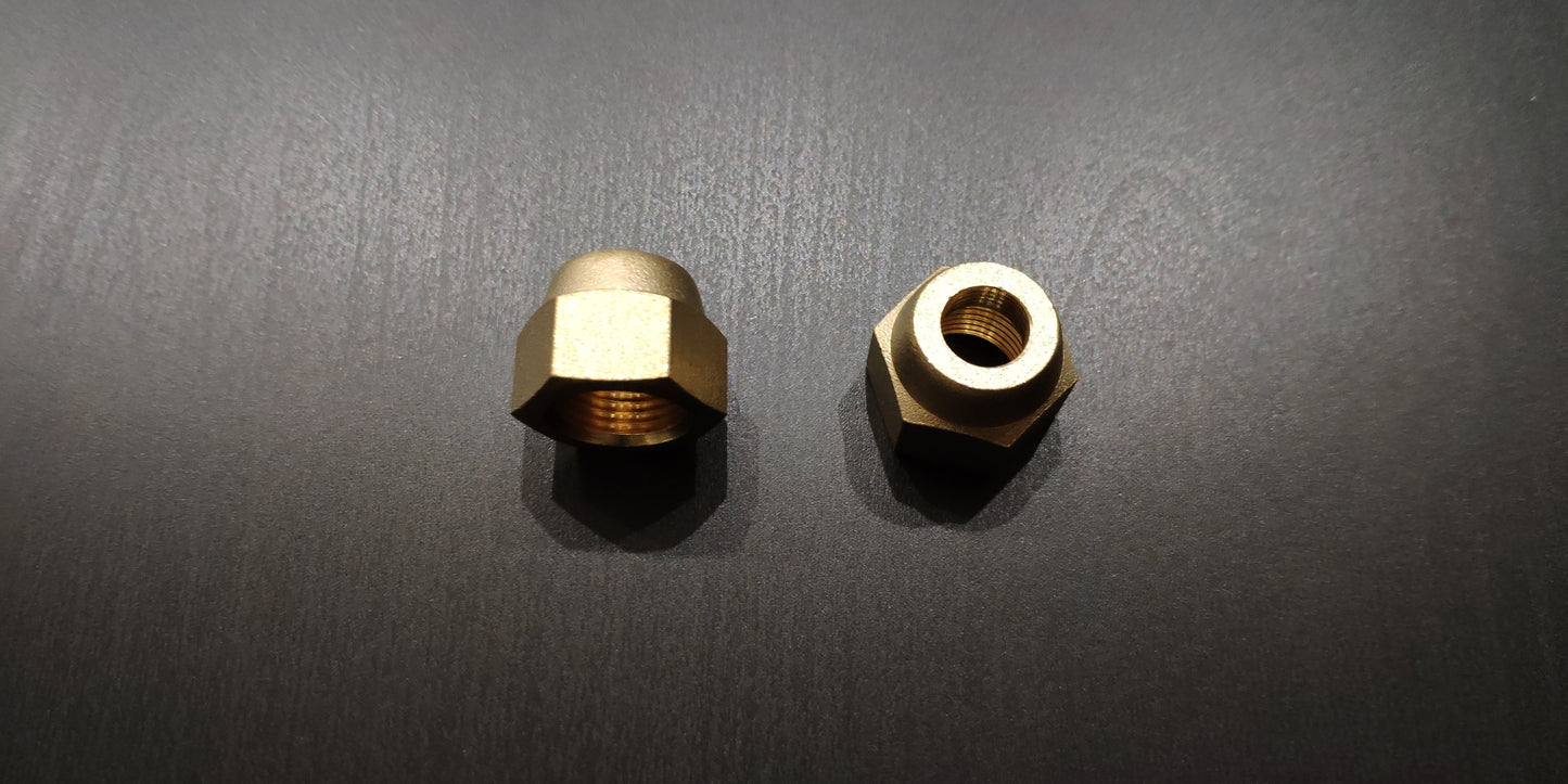 Kältemittelleitung Überwurfmuttern, Verbindungsnippel  1/4" + 3/8"