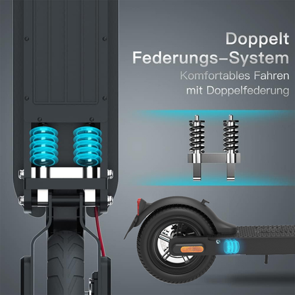 E-Scooter electric scooter E9ABE 8.5" 350W ABE, with road approval 20kmh 20-30km range