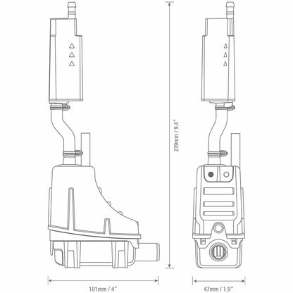 Condensate pump ASPEN silent+ Mini Lime for air conditioning systems