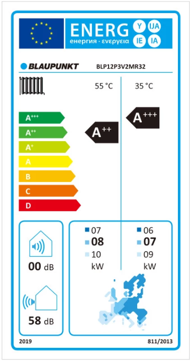 Blaupunkt Monoblock Wärmepumpe Luft/-Wasser 12 kW BLP12P3V2MR32 Wifi BAFA Heizen / Kühlen A+++