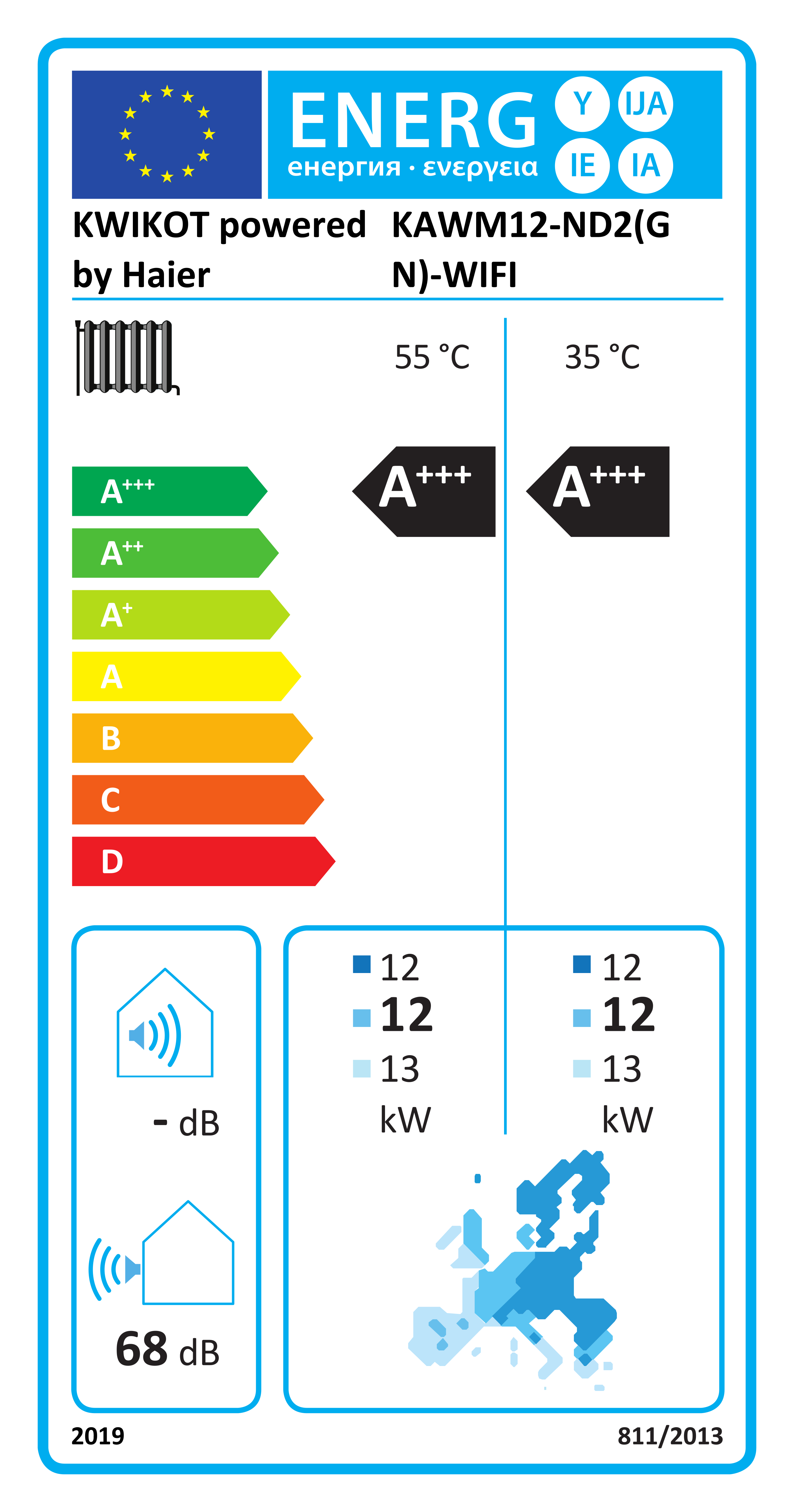 Energieeffizienzklasse für Kühlen