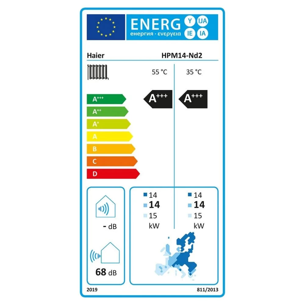 Haier Monoblock 14 kW air/water heat pump HPM14-Nd2 R290 A+++