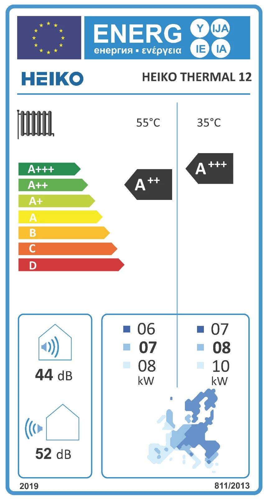 Energieeffizienzklasse für Kühlen