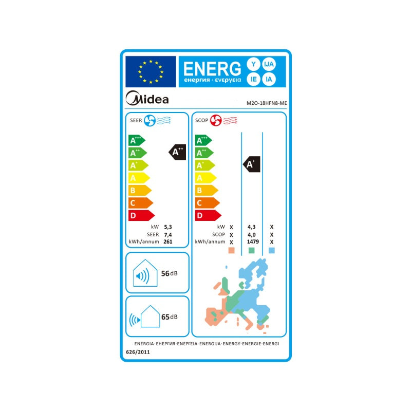 Energieeffizienzklasse für Kühlen