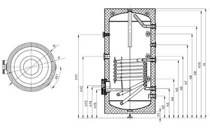 Warmwasserspeicher SUNEX FISH S1 X 200 bis 500 Liter mit Wärmetauscher
