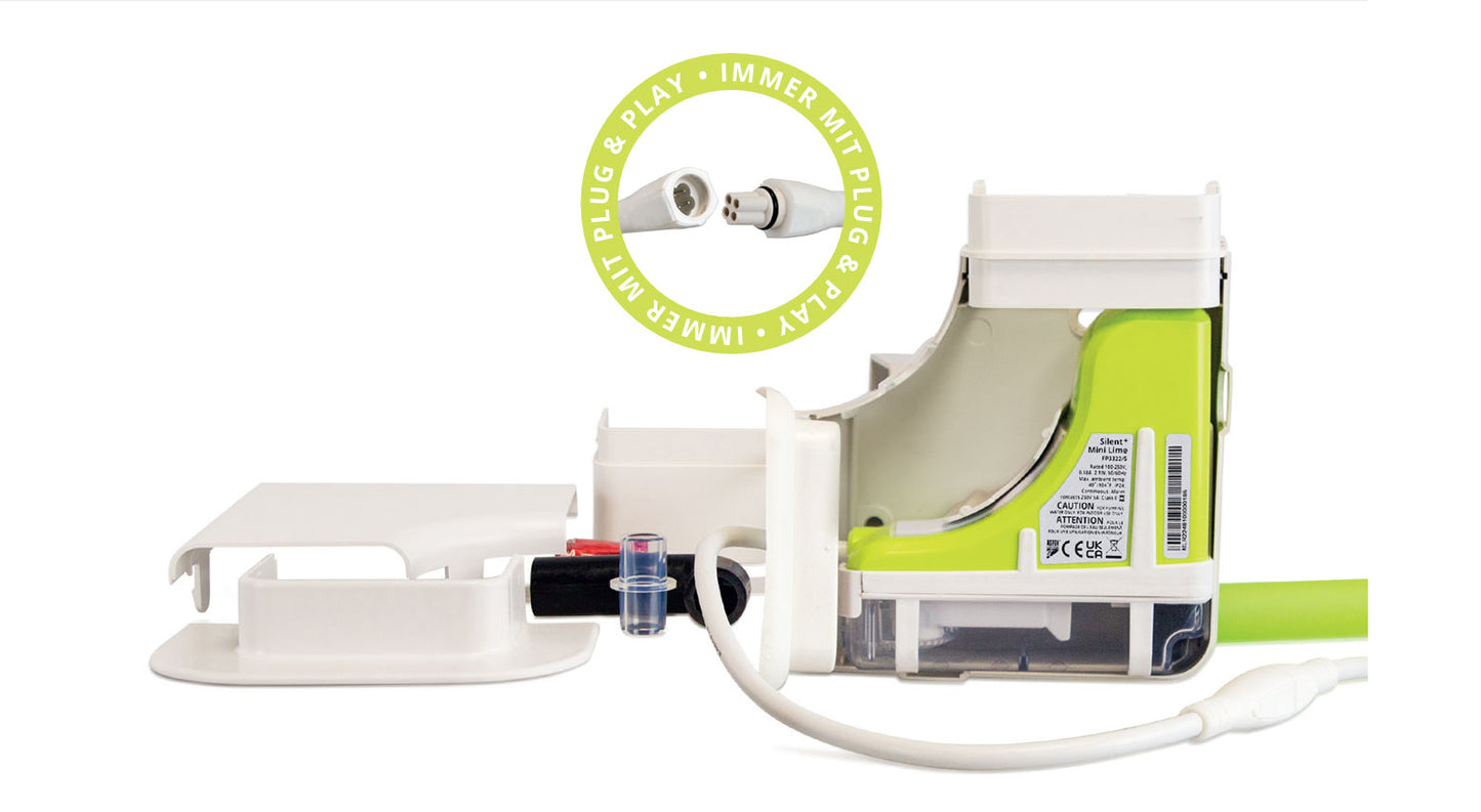 Kondensatpumpe Tauwasserpumpe ASPEN silent+ Mini Lime für Klimaanlagen
