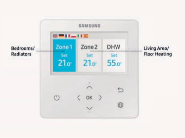 Samsung ClimateHub 9KW split heat pump - 200l complete system all-in-one A+++/A+