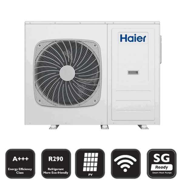Haier Monoblock 10 kW Luft/Wasser Wärmepumpe HPM10-Nd2 R290 A+++