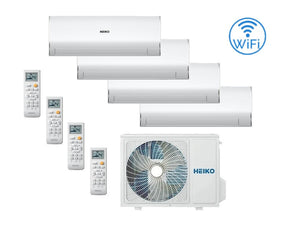 Klimaanlage HEIKO ROSA WHITE 4x 2,6 kW Multi-Split Wandgeräte-Set WiFi A++