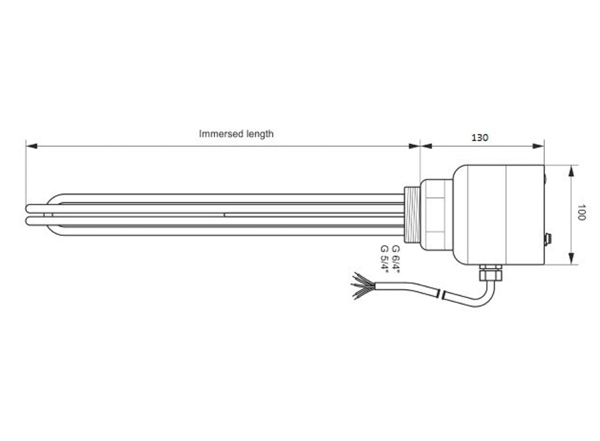 Heizstab PV geeignet 400V Heizpatrone 3 4,5 6 7,5 9KW Puffer- & Wasserspeicher