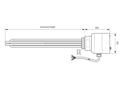 Heizstab PV geeignet 400V Heizpatrone 3 4,5 6 7,5 9KW Puffer- & Wasserspeicher