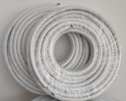 Kältemittelleitung 25m 1/4" + 3/8" Kupferrohr Isoliert EN12735 für Klimaanlage & Wärmepumpe