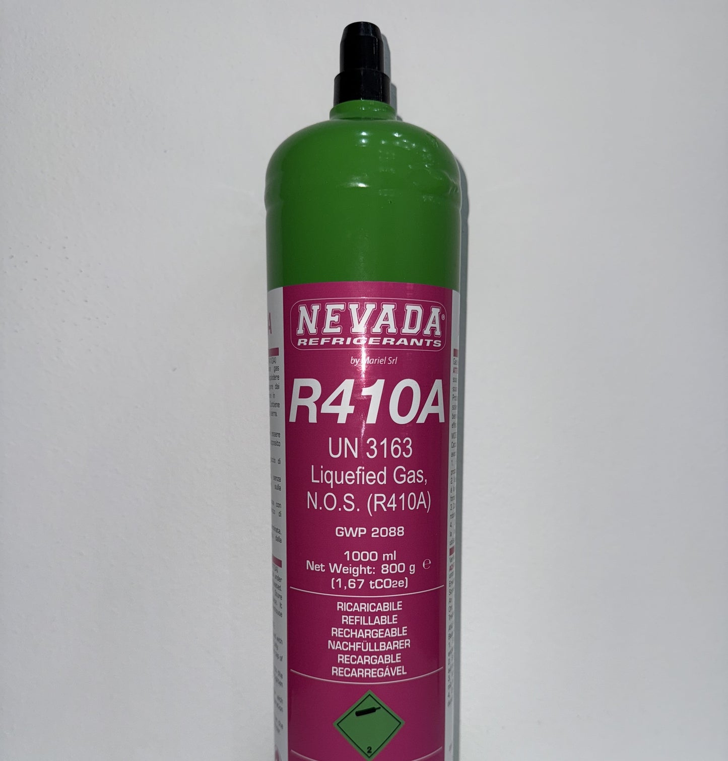 Refrigerant R410A 1.0 L 800g for air conditioning and heat pump, air conditioning gas
