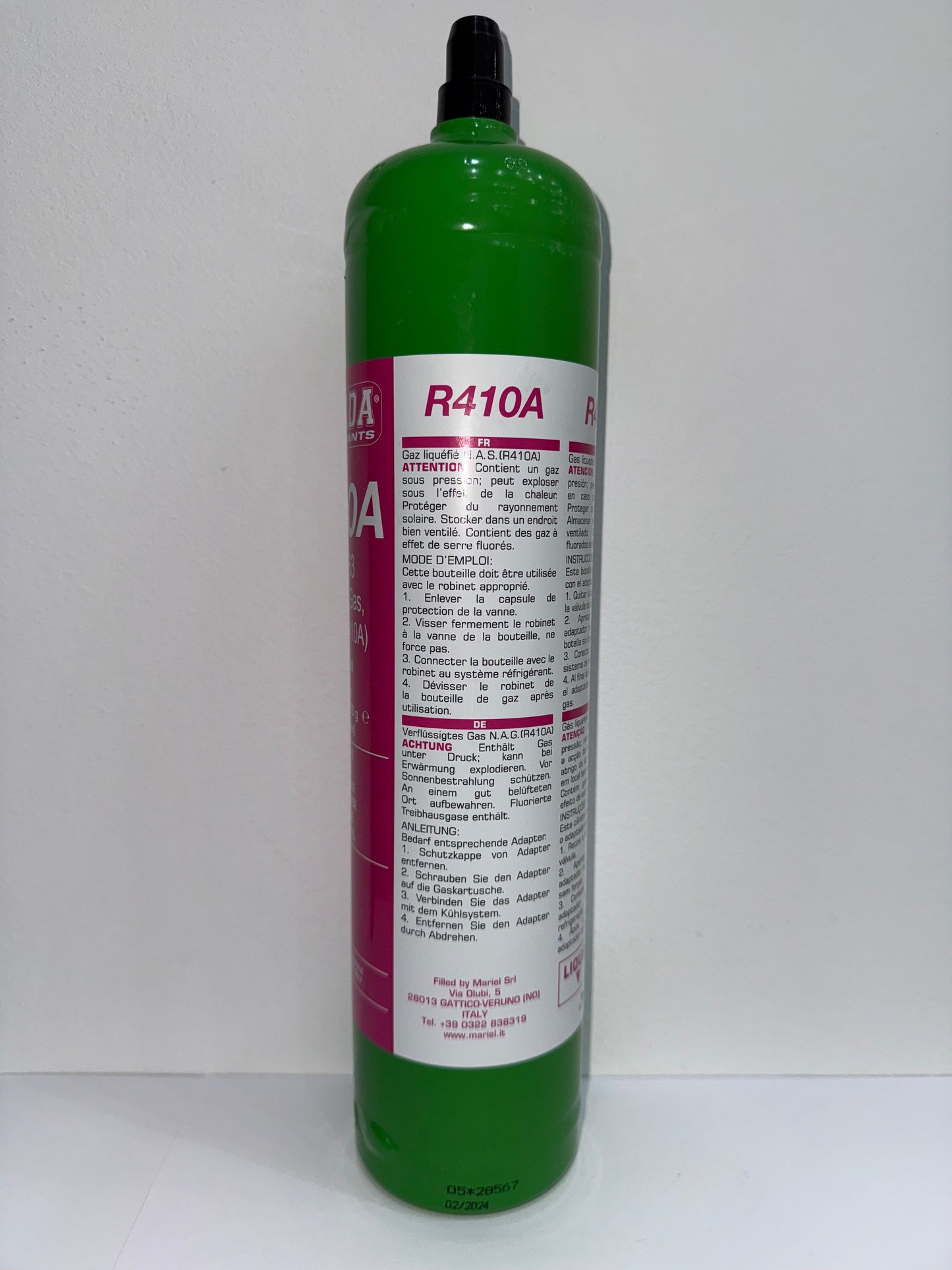 Refrigerant R410A 1.0 L 800g for air conditioning and heat pump, air conditioning gas