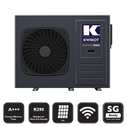 (Haier) Kwikot Luft/Wasser  Monoblock Wärmepumpe 8 KW R290 KAWM08-Nd2 A+++