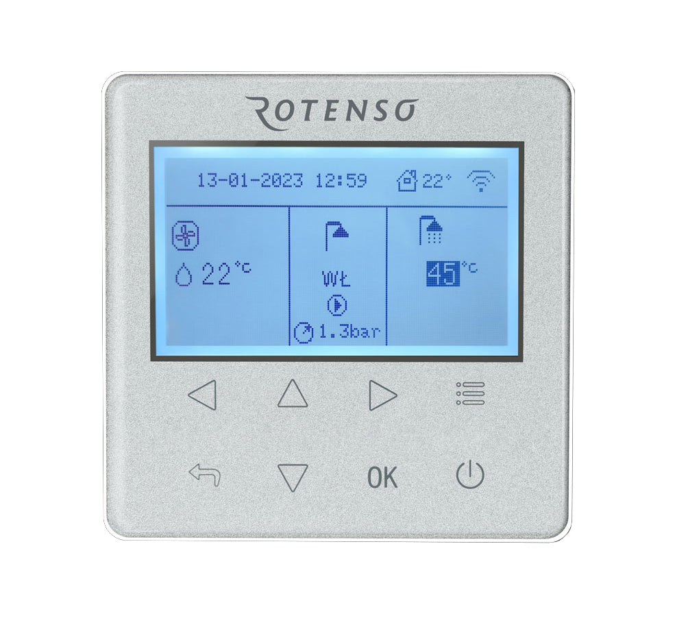 Rotenso Airmi Wärmepumpe Monoblock Luft-Wasser 8KW AIMB80X1 Black BAFA Wifi A+++, Heizen Kühlen