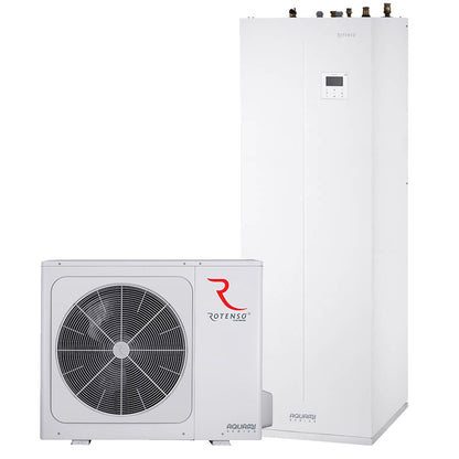 Rotenso Aquami All in Split Wärmepumpe AQS120X3o 12kW Set + Hydromodul mit Speicher 240 Liter AQS160T240X13i A+++A++