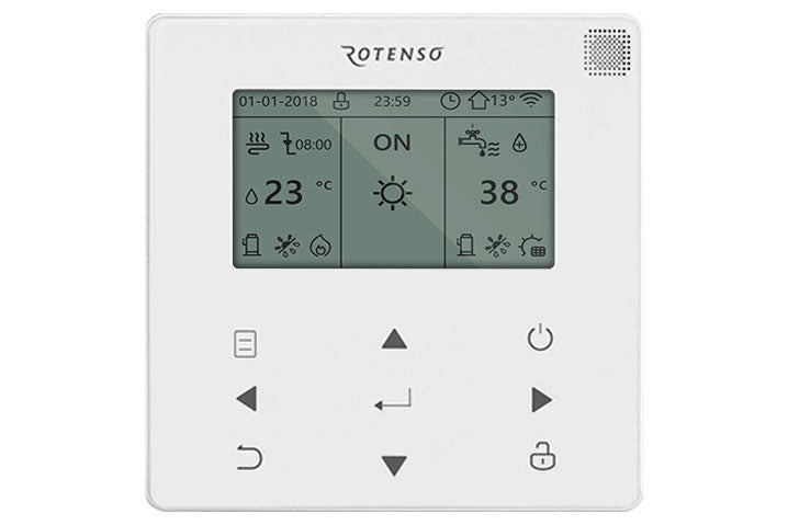 Rotenso Aquami All in Split Wärmepumpe AQS120X3o 12kW Set + Hydromodul mit Speicher 240 Liter AQS160T240X13i A+++A++