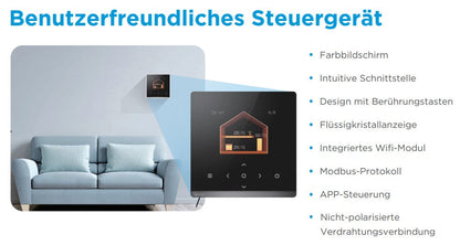 Midea MHC-V12WD2RN7-ER90 12kW Monoblock Luft Wasser Wärmepumpe R290 3-Ph-400V A+++/A++