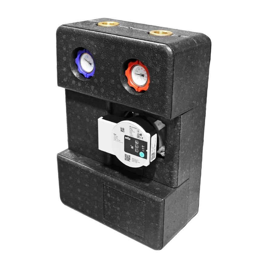 Pumpengruppe für Zentralheizung - Zweiwege GPO Wilo DN 25 - Heizkreisset ohne Mischventil