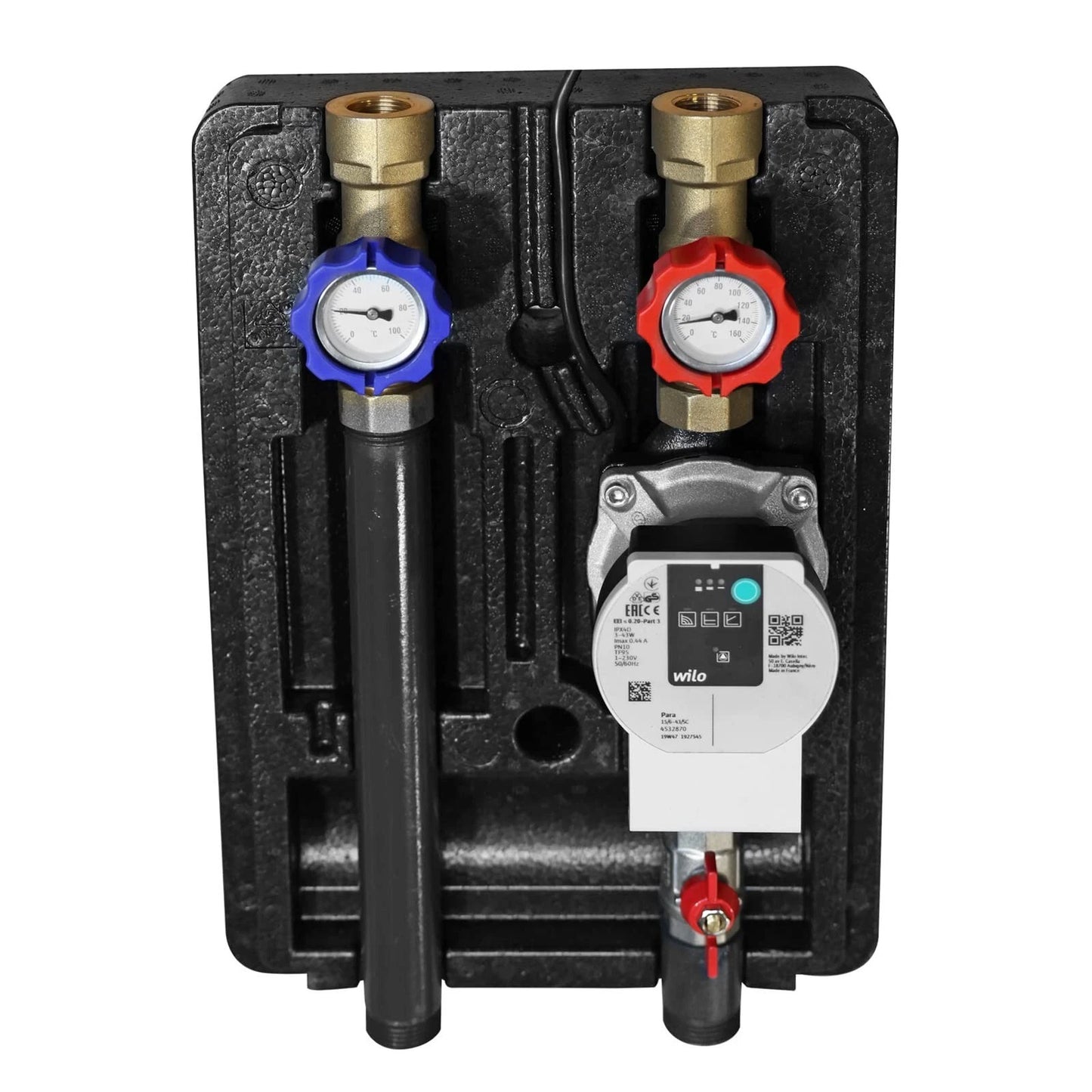 Pumpengruppe für Zentralheizung - Zweiwege GPO Wilo DN 25 - Heizkreisset ohne Mischventil