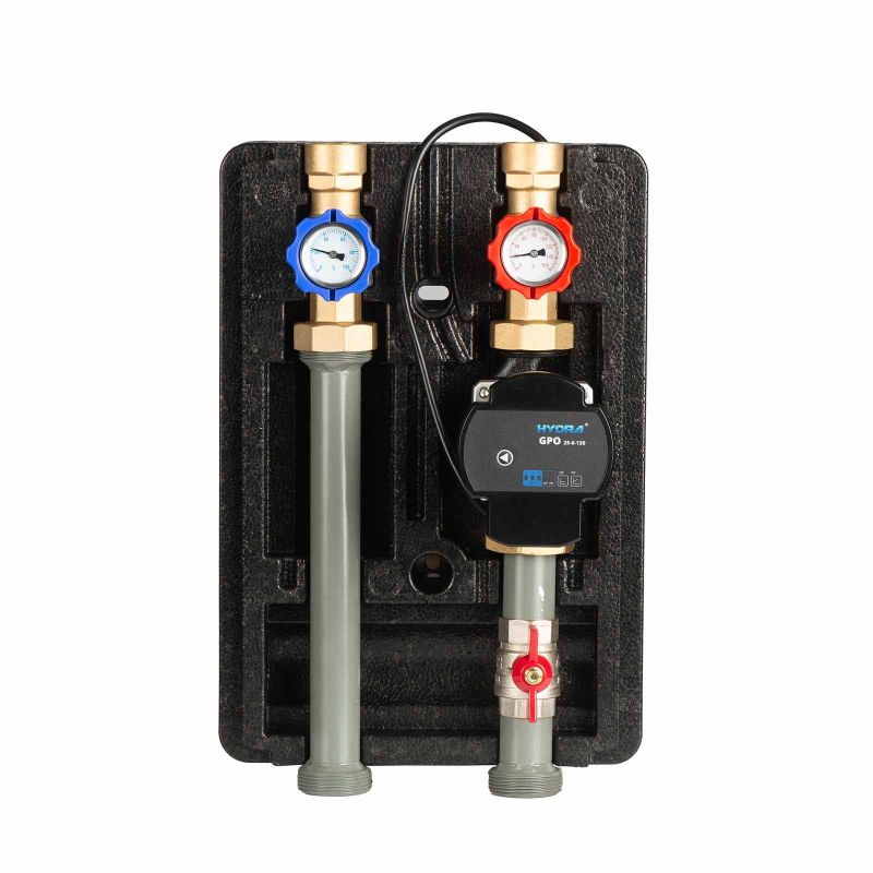 Pumpengruppe für Zentralheizung - Zweiwege Hydra GPO DN 25 - Heizkreisset ohne Mischventil