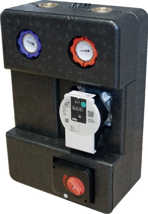 Pumpengruppe für Zentralheizung - Wilo GPO S DN 25 - Heizkreisset mit Dreiwege Mischventil mit Servomotor