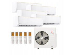 Klimaanlage Rotenso Roni 4x 3,5kW + 1x 2,6kW - Multi-Split Wandgeräte-Set Digital Inverter WiFi A++