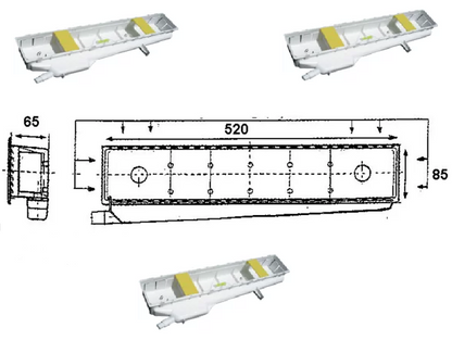 Installation box for air conditioning, flush-mounted box / wall box with integrated siphon condensate tray