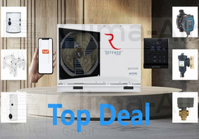 Rotenso Windmi Wärmepumpe Monoblock Luft-Wasser 10kW WIM100X1 BAFA - Komplett-Set