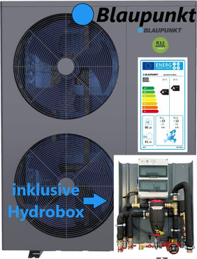 Blaupunkt Monoblock Wärmepumpe Luft/-Wasser 20 kW BLP20P3V3MR32 Wifi BAFA inkl. Hydrobox
