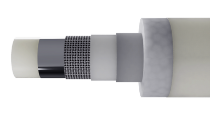 Flexible refrigerant line 10m made of thermoplastic multi-layer system 1/4"+3/8" - TÜV certified